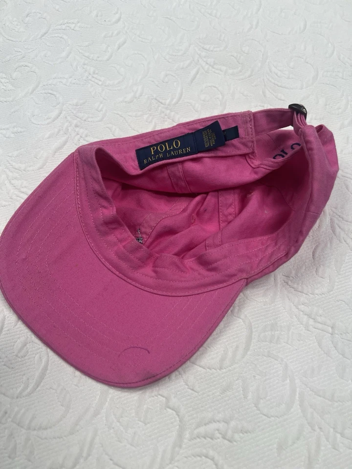 Sombrero Polo Gorra con Correa Rosa Sombrero Azul Pony Ralph Lauren Foto 2 de 4