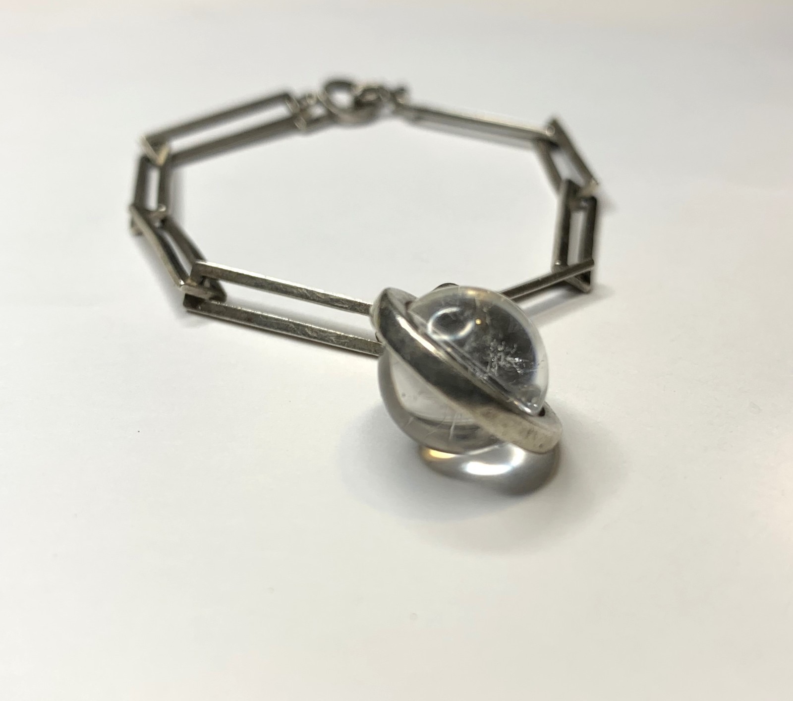 Hilary Druxman Sterling Silver Rectangular Link B… - image 7