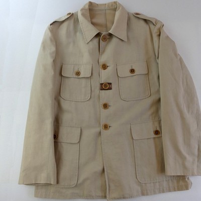 Etro Milano Jacke Herren Leinen Seide Beige Gr. 56