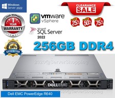 Dell PowerEdge R640 2x Platinum 8160 2.10Ghz 48-Core 256GB DDR4 H740P 3.84TB SSD