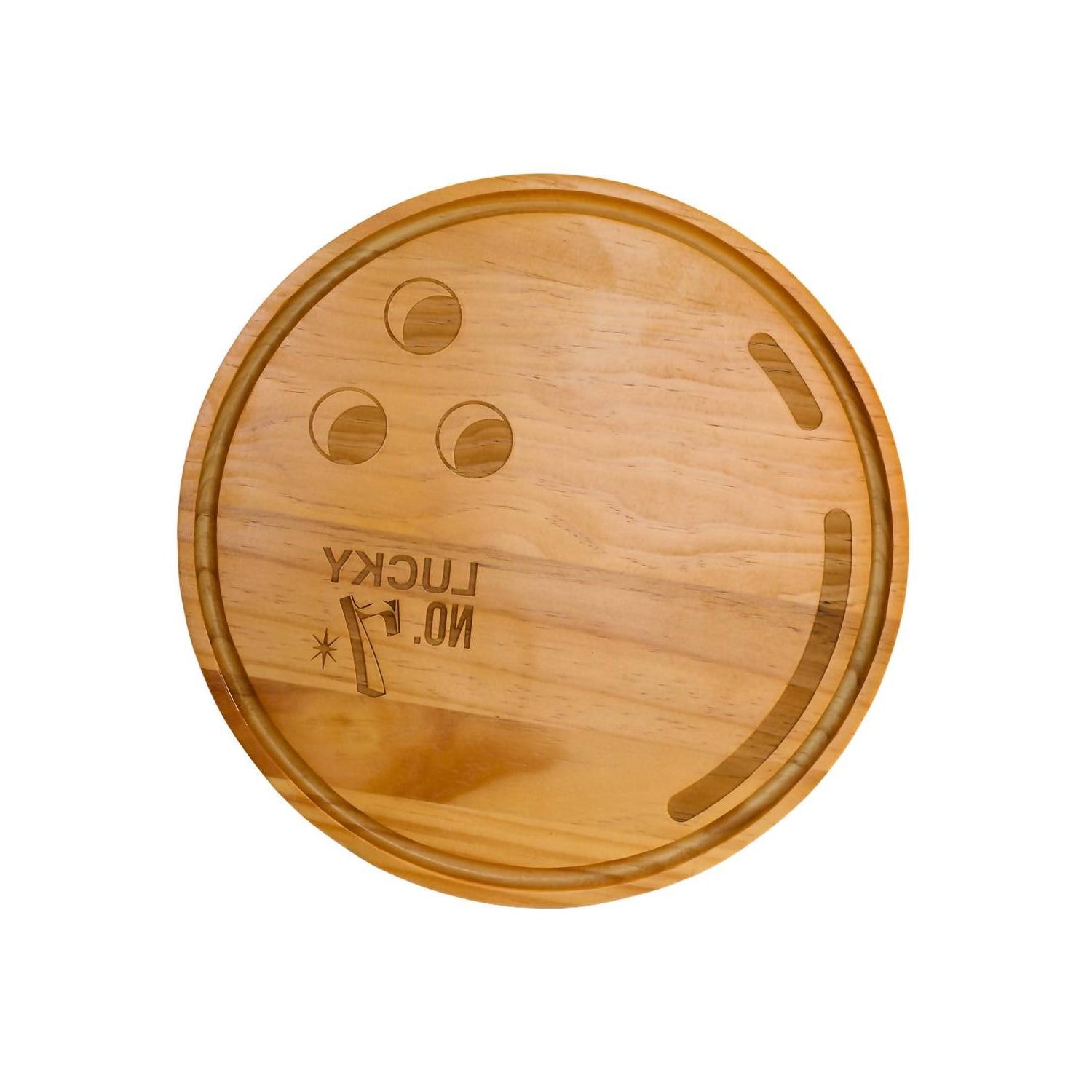 Creative Gifts International Bowling Ball Wood Board Size On