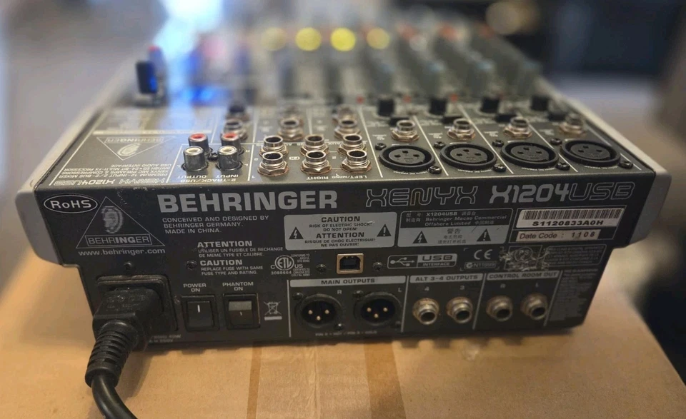 Behringer XENYX X1204 USB Mischpult - Schwarz - Bild 4 von 4