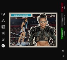 VIDEOGAME Topps WWE Slam 25 - TOPPS FLAGSHIP Base - LYRA VALKYRIA
