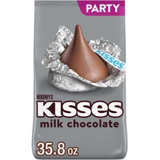 HERSHEY'S KISSES Milk Chocolate Candy Party Pack, 35.8 oz