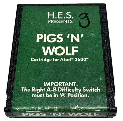 Pigs 'N' Wolf Atari 2600 *Cartridge Only* #2