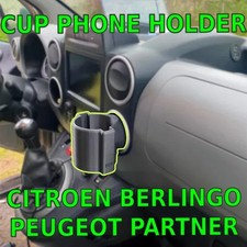 Citroen Berlingo Peugeot Partner Cup Holder Phone Holder Push Fit