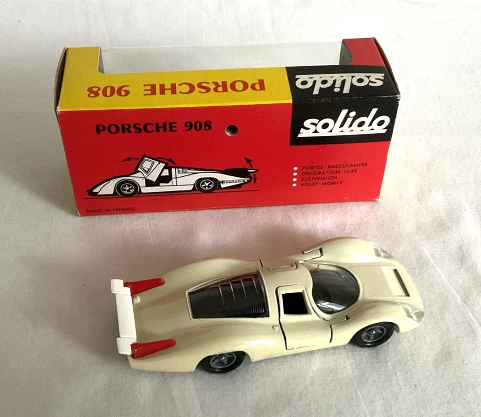 Solido #174: Porsche 908 Long Tail, DE COLECCIÓN 1/43 Diecast Francia con calcomanías ¡NUEVO EN CAJA! Foto 4 de 4
