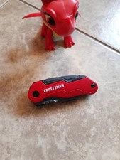 CRAFTSMAN FOLDING RETRACTABLE UTILITY KNIFE/BOX CUTTER--EUC--