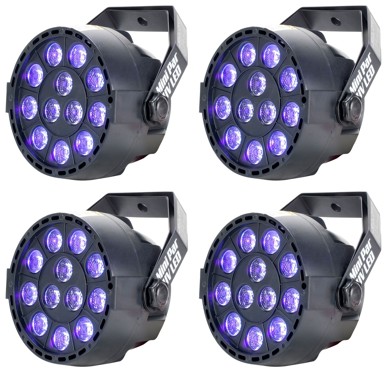 4  Mini Par UV LED DMX Par Can    -/// ADJ