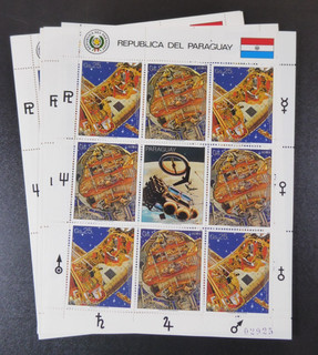 Paraguay 1988 25x miniature sheets "Space travel" /MNH Mi.No.4201/05 ME 500
