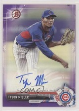 2017 Bowman Retail Prospect Auto Purple 9/250 Tyson Miller #PA-TM Auto g9j
