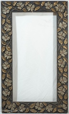 Beautiful Antique Painting Carved Wood Frame Flowers Fits 24x12'' - 29.5x17.5''