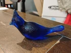Fenton Cobalt Blue Glass Bird Figurine B2