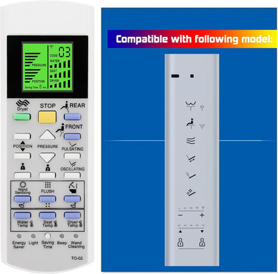 Replacement Remote Control for TOTO Washlet Bidet Toilet Seat SW3054AT40 SW3054