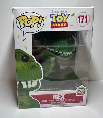 Funko Pop! Disney Pixar Toy Story 20th Anniversary REX #171 - Vaulted New In Box - Image 1 of 4