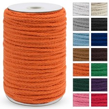 5mm x 295ft Braided Macrame Cord Natural Cotton Rope for DIY Craft Projects
