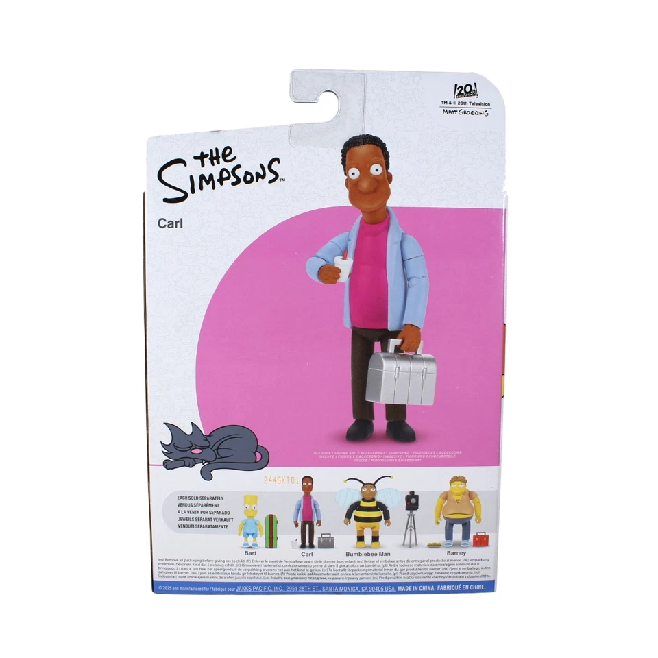 Figura de acción Jakks Pacific Los Simpson Carlson con lonchera 5" Foto 2 de 4