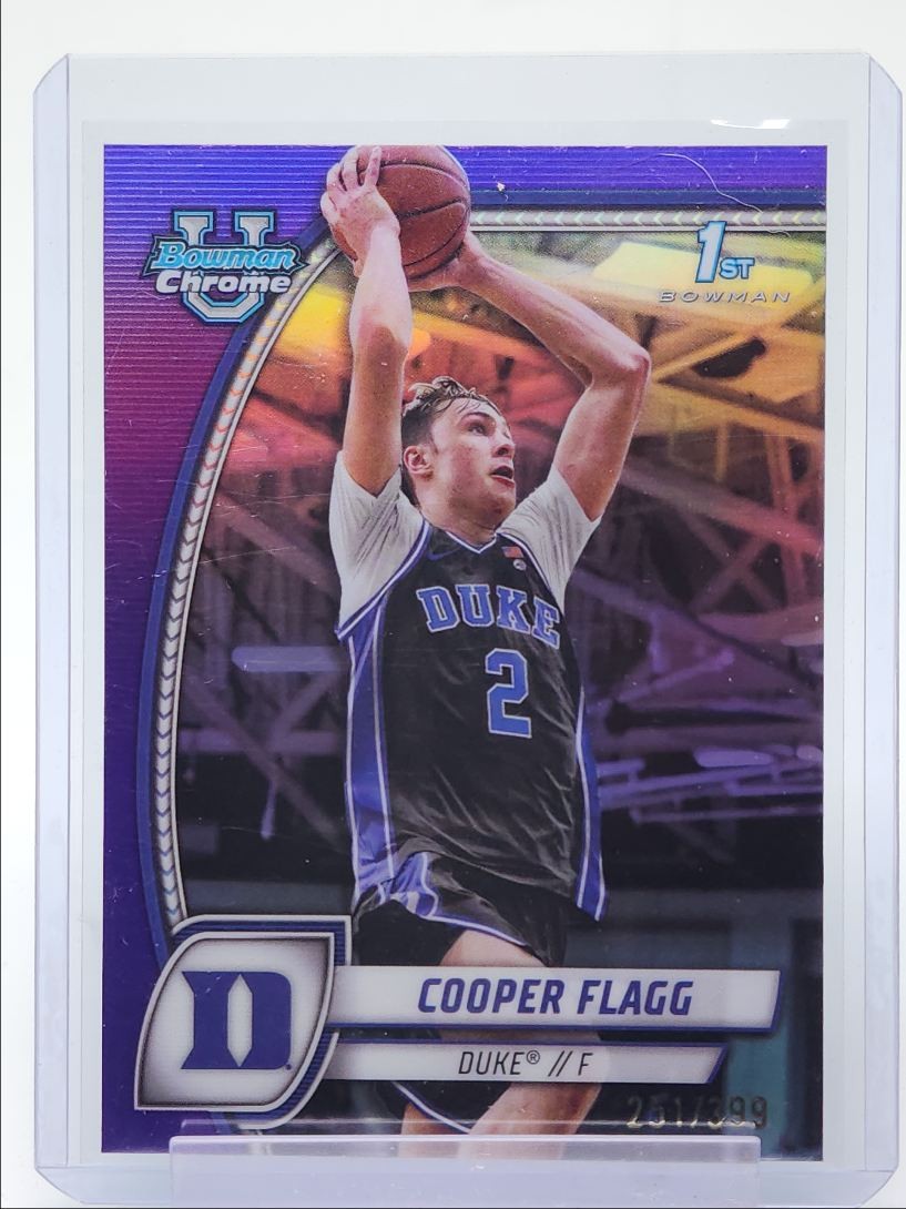 COOPER FLAGG 2024-25 BOWMAN UNIVERSITY CHROME 1ST PURPLE /399 Q4232