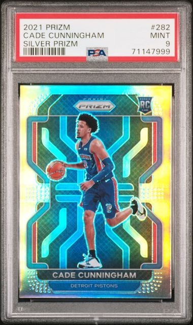 2021-22 Panini Prizm Cade Cunningham #282 RC Rookie Silver PSA 9