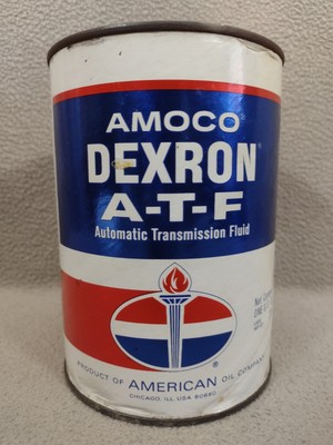 Vintage AMOCO 1 Quart Dexron Transmission Oil Fluid ATF Can