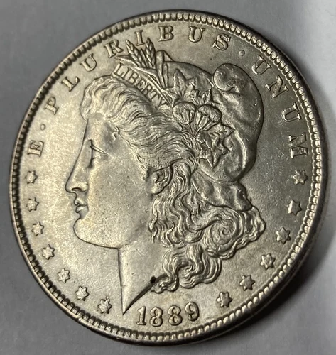 (B1) 1889 SILVER AU MORGAN DOLLAR 1$