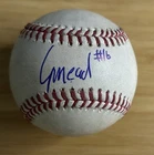 Curtis Mead Signed Auto IP Used Major League Baseball Chicago White Sox
