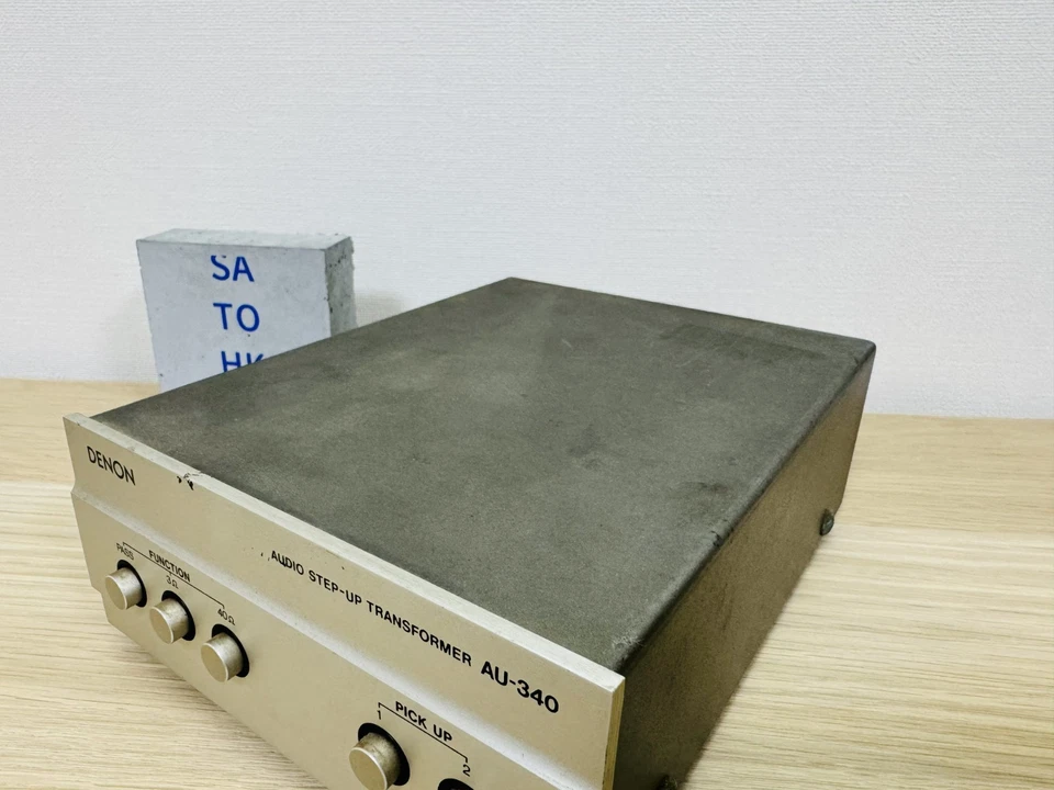 DENON AU-340 Step Up Transformer MC Cartuccia Japan Vintage Vedi Descrizione - Immagine 2 di 4
