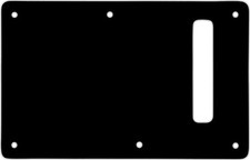 WD Custom Pickguards Backplate For Modern Fender Stratocaster #03O Black/Oran...