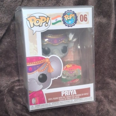 Funko Pop! Vinyl Around the World Priya #06 Figure with Pin 2020