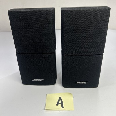 Pair of BOSE Jewel Double Cube Black Speakers Lifestyle Acoustimass Cubes