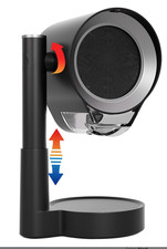 Tragbare Dunstabzugshaube, Schreibtisch Küche Abluftventilator mit 3 Geschwindigkeiten Dreifachfilterung