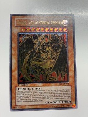 Yugioh Hamon, Lord of Striking Thunder SOI-EN002 1st Edition Ultimate Rare