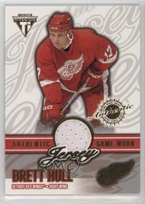 2002 Pacific Private Stock Titanium Authentic Game-Worn Jerseys Brett Hull n1u