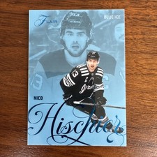 Nico Hischier 2025-26 Flair Hockey, Blue Ice /49 New Jersey Devils 