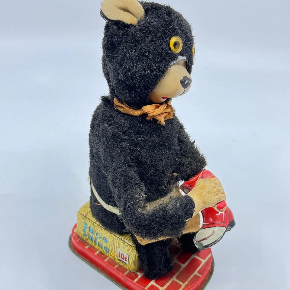 Zapato de cuerda litográfica de hojalata vintage Line Mar FUNCIONA TF5 Foto 4 de 4