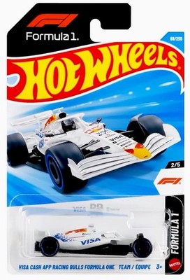 Hot Wheels Visa Cash App Racing Bulls 2024 White Blue 1:64 Limited