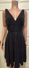 Marc Jacobs Womens Black Cotton Sleeveless Fit Flare Dress Size 6