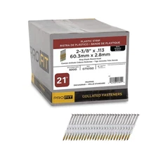 2-3/8 in.x 0.113 21-Degree Bright Finish Ring Shank Plastic Strip Framing Nails