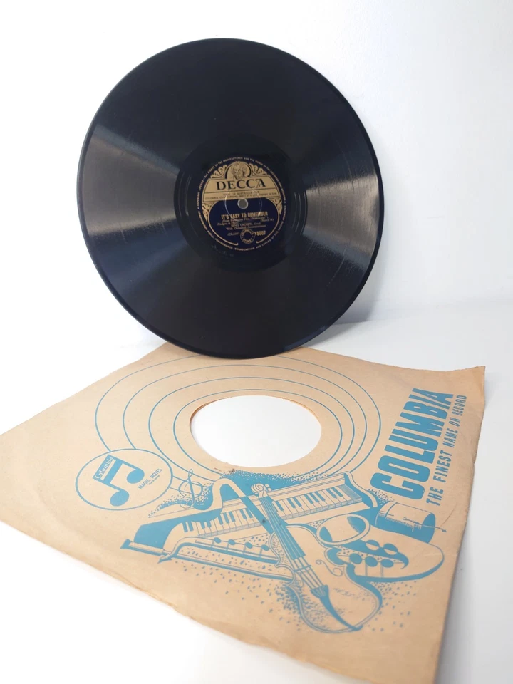 Bing Crosby 78 RPM Record - It's Easy to Remember / Swanee River Decca Y5007 NM! - Image 2 of 4