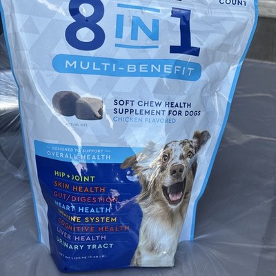 Kirkland Signature 8-In-1 Multi-Benefit Soft Chews supplement For Dogs, 250-coun