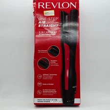 Revlon One-Step Air Straight 2-in-1 Dryer & Straightener 6-Heat Setting Torn Box
