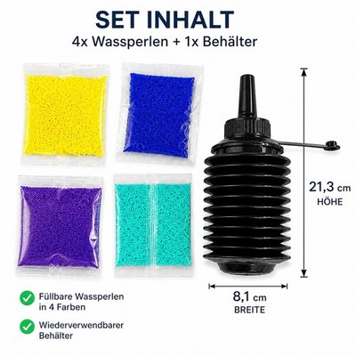 Gel Blaster Gel Kugeln 40.000 Orbeez + Falt Befüllflasche