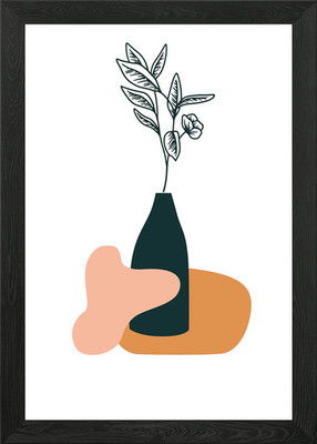 Deko Blumen gerahmt Wandbild Poster Leinwanddruck Bild