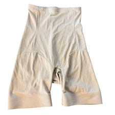 NAOMI & NICOLE Thigh Slimmer L High Waist Girdle Shaper Panty Shorts Beige