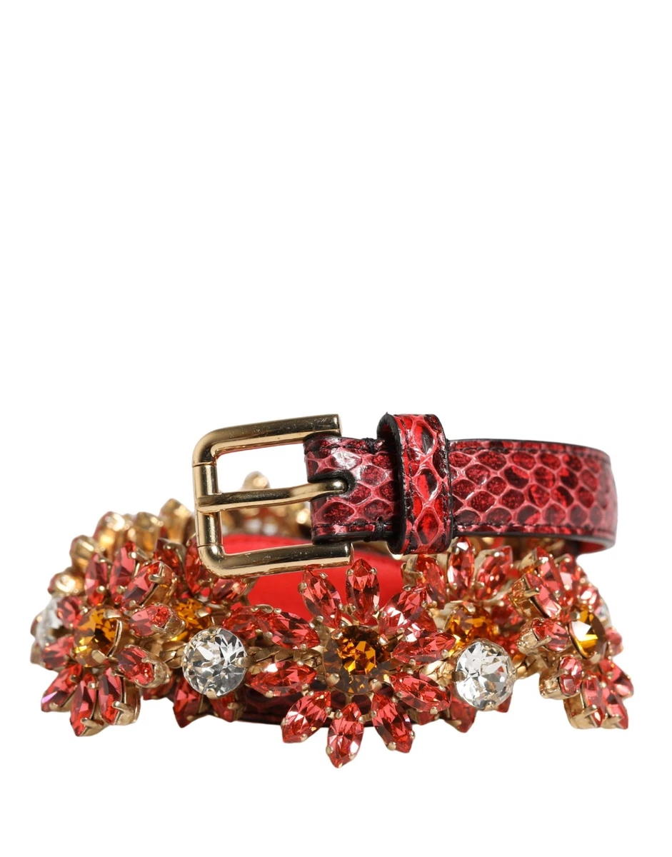 Ceinture Large Dolce & Gabbana à Sequins - Taille S, 26 Pouces, Neuve Avec étiquettes
