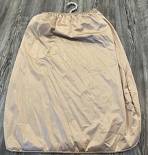 Vanity Fair Women  s Nude Nylon Elastic Waist Walking Slits Half Slip 28  XL 44