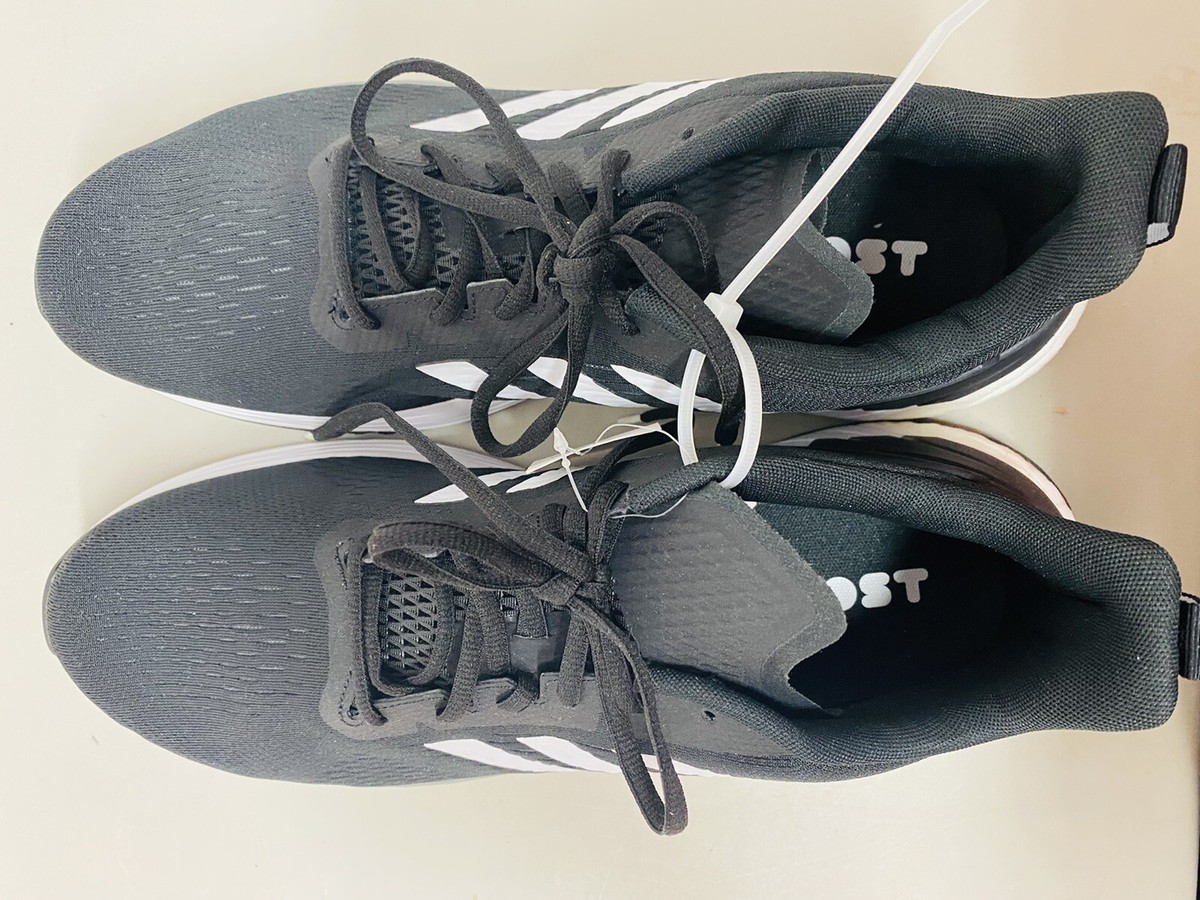 Adidas Men Cloudfoam Sneakers Black Athletic Running Shoes