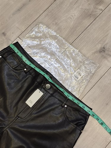 River Island black dynty diva winter ethnic pant size 16R EUR 42R - Picture 6 of 12