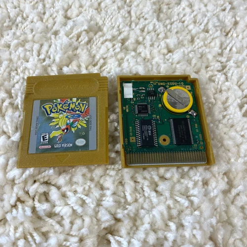 Pokemon Gold Version (Nintendo Game Boy Color, 2000) GBC Authentic New Battery