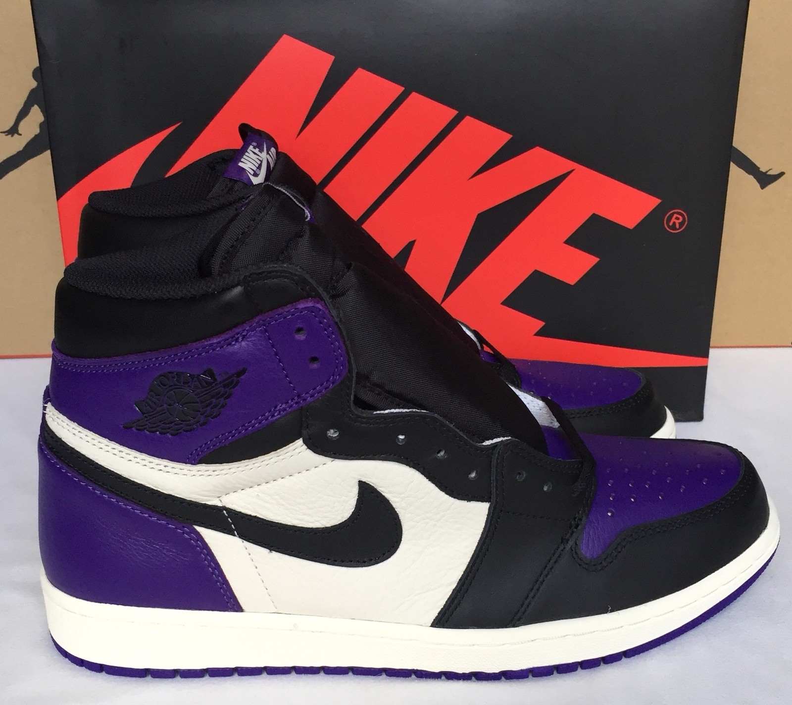 2018 Nike Air Jordan Court Retro 1 High OG Court Jordan Violet /noir/Sail 555088 501 72d3a8 2018 Nike Air Jordan Court Retro 1 High OG Court Jordan Violet /noir/Sail 555088 501 72d3a8